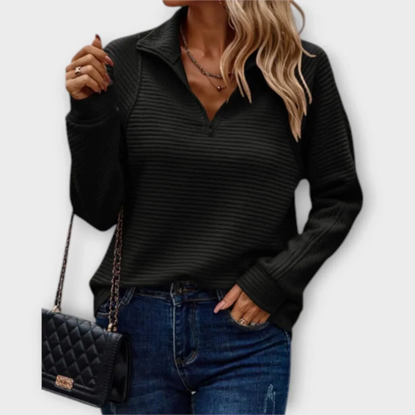 Olivia™ | Halvdraget Tröja