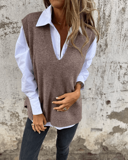 Nola™ | Chict stickat damkoft