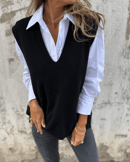 Nola™ | Chict stickat damkoft