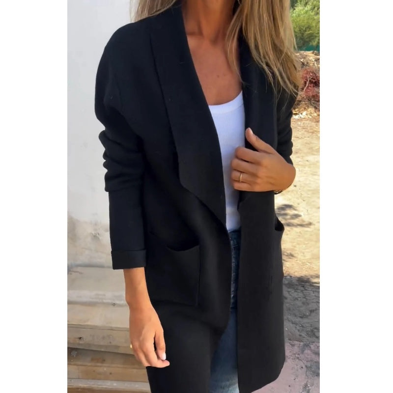 Linnea™ | Stilren lång kofta med tidlös elegans