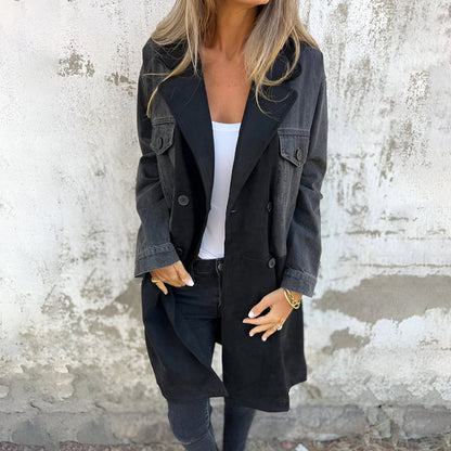 Noé™ | Halvlång Trenchcoat